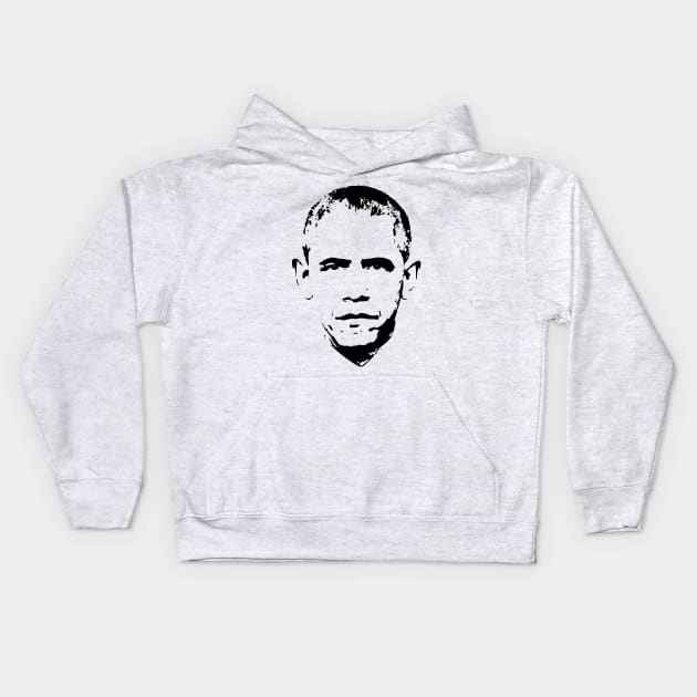 Barack Obama Kids Hoodie by Nerd_art